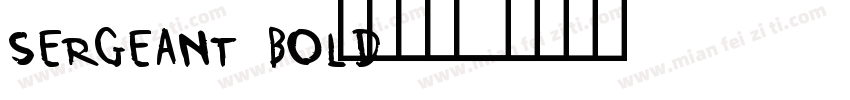 Sergeant Bold字体转换